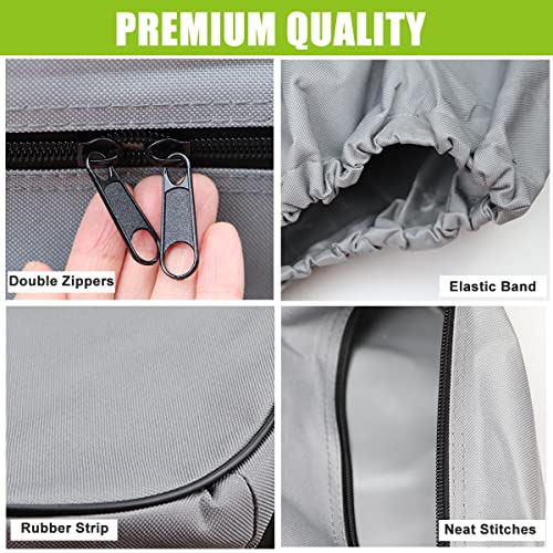 Camper Propane Tank Cover, Rv Propane Tank Cover For Travel Trailer,Double 20Lb (Grey) #TOP2