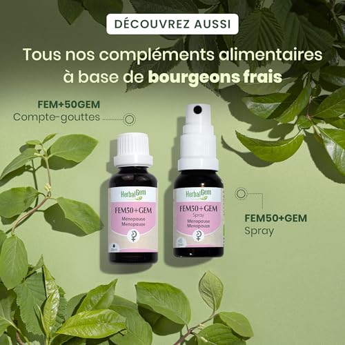 HerbalGem Fem50+Gem Bio Complexe Ménopause 15 ml – vue 6