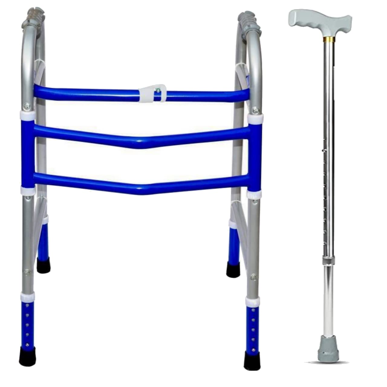 Kgn Surgical Portable Light Weight Height Adjustable Foldable Walker WS 099 (COMBO) for Men Women Adults Patients & Old Age People Made in India (B0B37C2HQR) Amazon Price History, Amazon Price Tracker