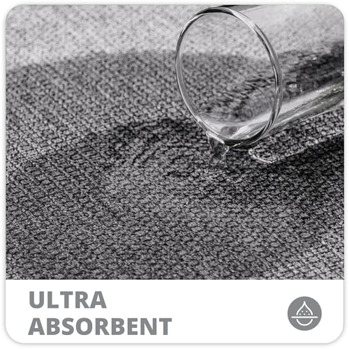 Bath Mat,Ultra Thin Bathroom Rugs,Rubber Bath Mats for Bathroom,No Slip Bath Rugs,Quick Dry,Machine Washable,Low Pile,Absorbent,Shower Outside,Sink,Home Decor Accessories.Grey,1'5"x2'3"(17x27Inch)