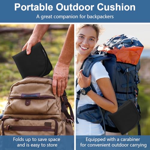 OSDUE Sitzkissen Outdoor, Wasserdicht Oxford-Stoff Thermo Sitzkissen Faltbar, Sitzunterlage für Camping, Picknicks, Wandern Und Stadion