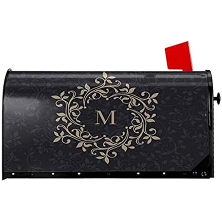 Grand Manor F Magnetic Mailbox Cover By Magnet Works 14 25 This Monogrammed Mailbox Cover Has The Lette Mailbox Cover Magnetic Mailbox Covers Mailbox Covers