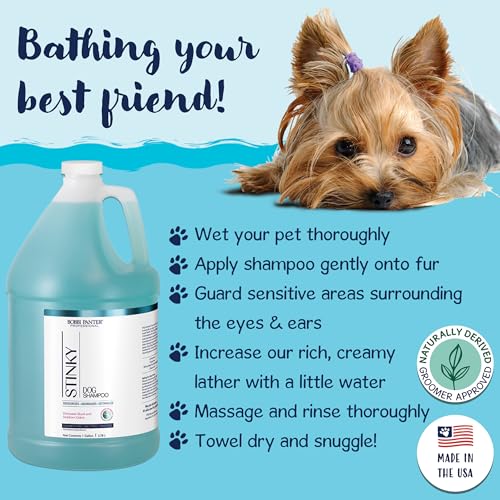 Image of Bobbi Panter Moisture & Shine Dog Shampoo Argan Oil, Chamomile & Peppermint - Deep Nourishing Natural Formula for Soft, Shiny Coat, Tear-Free, 20:1 Concentrate, 1 Gallon (Case of 4)