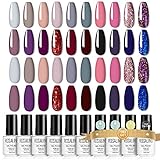 Artículo incluido: ROSALIND 24pcs kit de esmaltes semipermanentes en gel. Se puede aplicar en el salón de belleza o en la casa. Es adecuado para todas las estaciones.