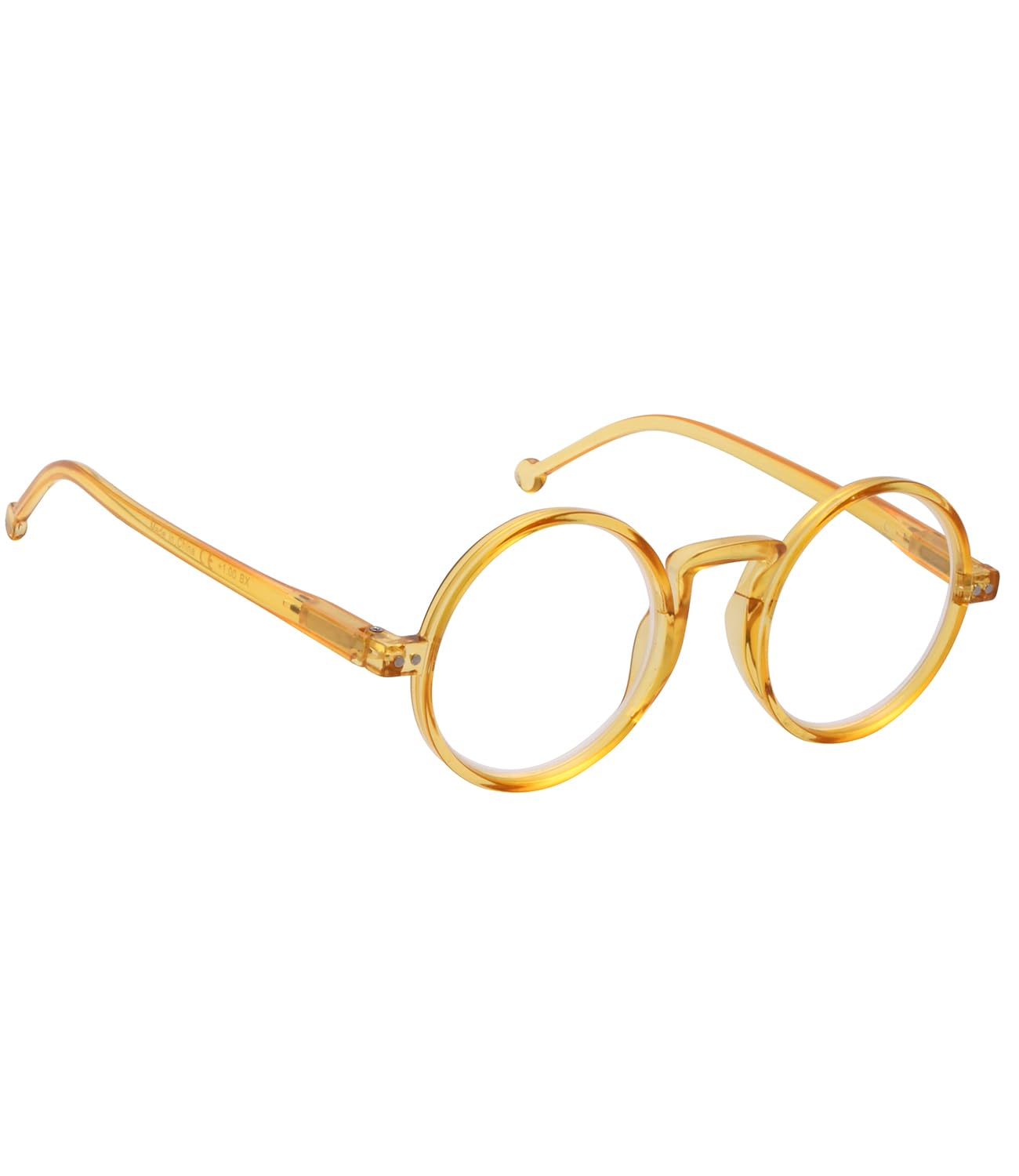 BLUELESS Vintage Round Reading Glasses Professor Readers