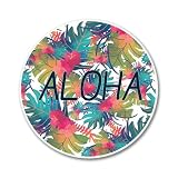 Aloha Hawaii Tropical Vinyl Sticker - Car Phone Helmet - Select Size