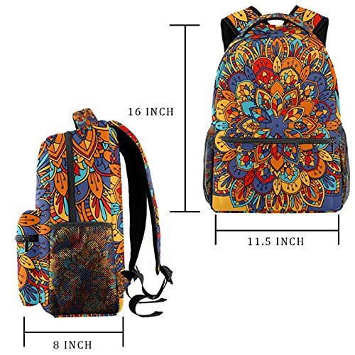 Sac à dos décontracté à fleurs vertes pour femme de grande capacité - 2
