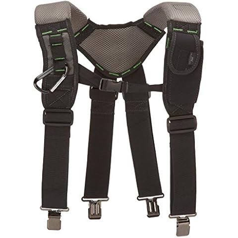 McGuire-Nicholas 30289 Bl- Load Bearing Gelfoam Suspenders For Added Back Support, Black Cover