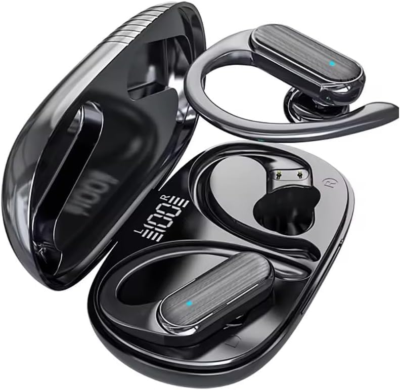 Auriculares Bluetooth inalámbricos Xiaomies-Sport para gimnasio F9 Pro 5 A520 IPX7, Bluetooth 5.3, sonido estéreo HiFi TWS, auriculares con gancho para colgar en las orejas, tipo C