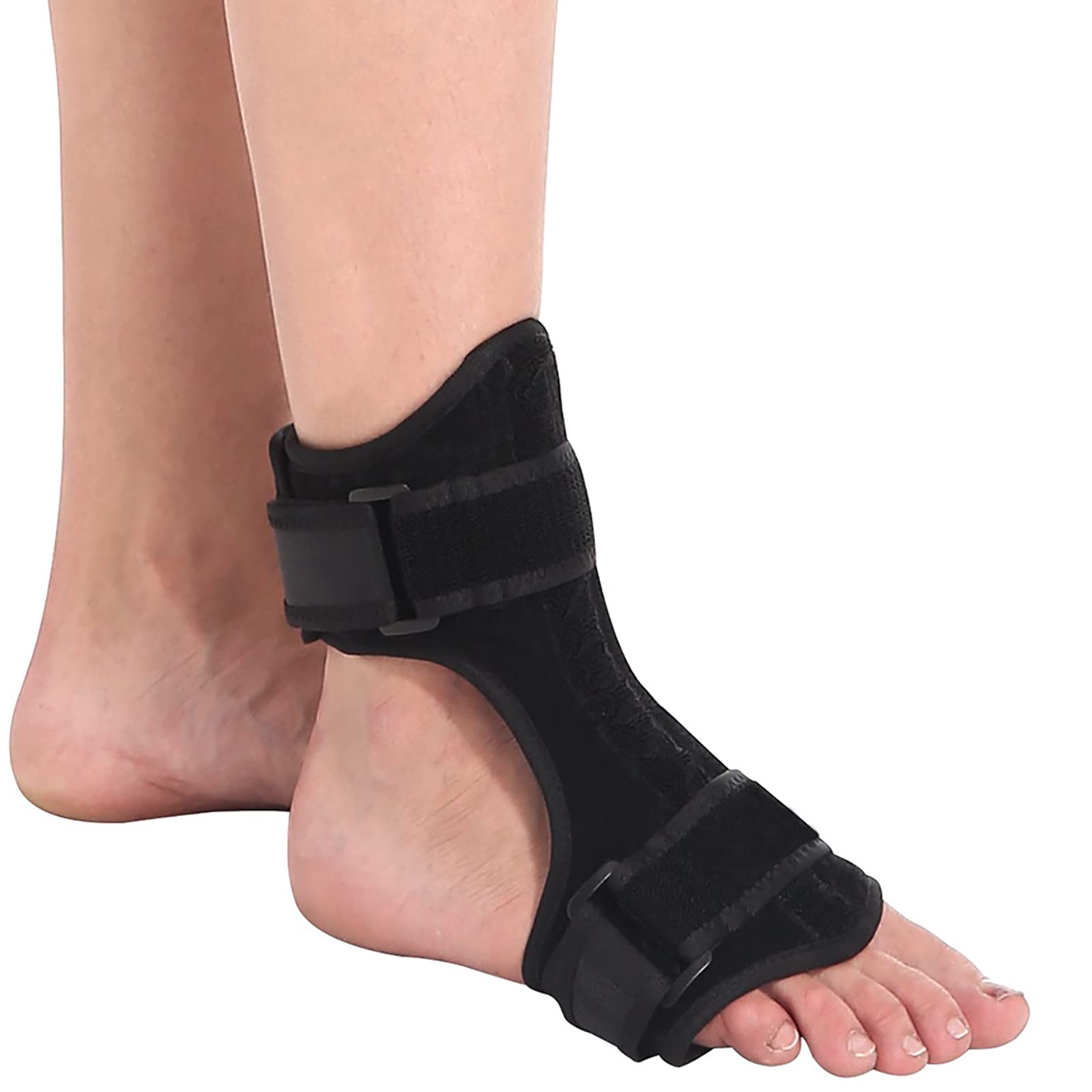 KTROK Foot Orthotic Brace, Plantar Fasciitis Night Splint with Aluminum Alloy Steel Plate Support, 2 Straps To Fasten, for Plantar Fasciitis Achilles Tendinitis Foot Drop Heel Pain Relief