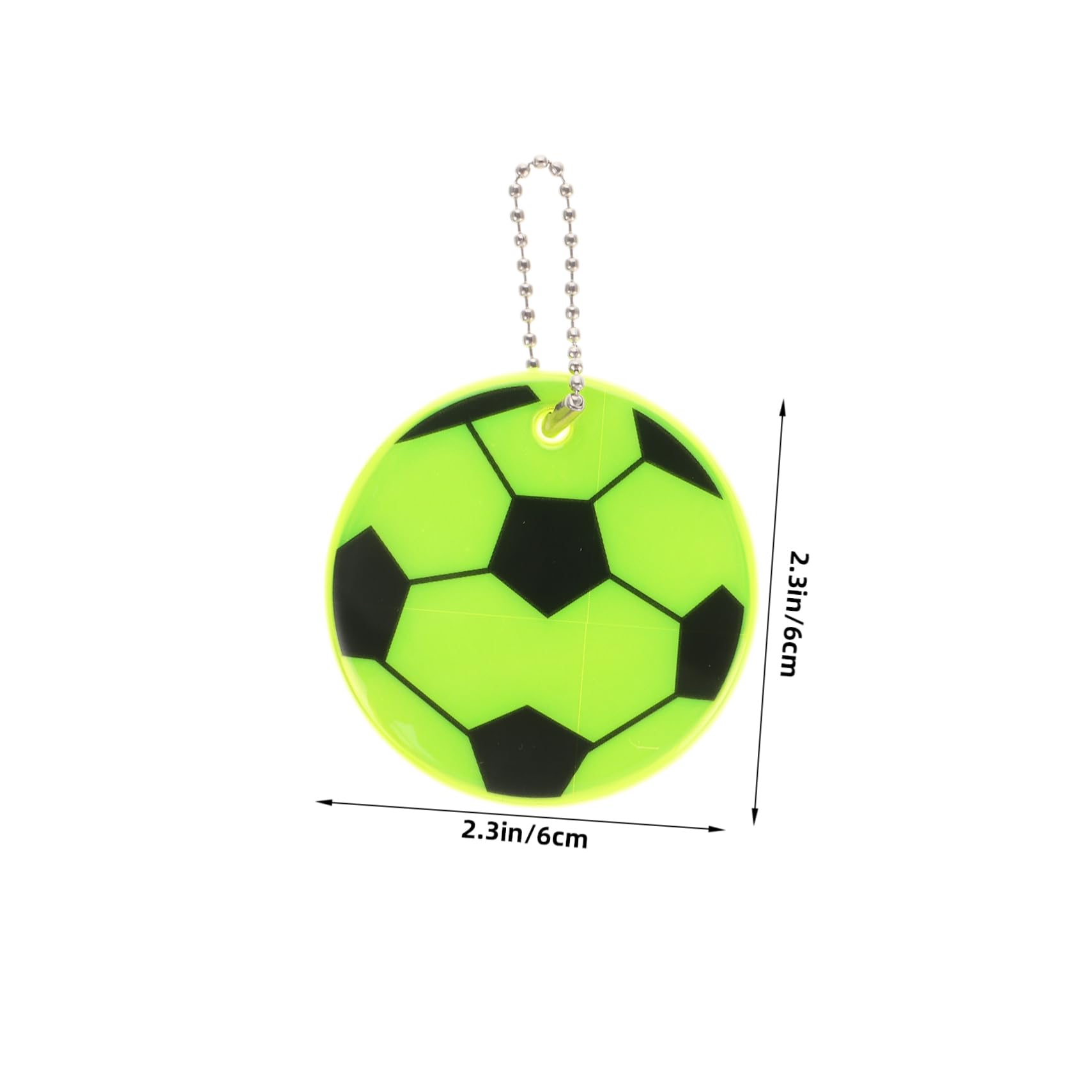 Yardwe 10pcs Reflective Pendant Keychains Eye-catching Basketball Design for Bicycles Backpacks Reflectors for Night Visibility for Students Outdoor Enthusiasts