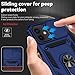 Vinve for iPhone 12 Mini Case with Slide Lens Cover, HD Screen Protector, Military Grade Drop Protection, Magnetic Rotated Ring Holder Kickstand Phone Case for iPhone 12 Mini (Navy Blue)