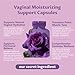 MEGNETA Vaginal Moisturizer, Kacip Fatimah 1,000mg & Manjakni 200mg for Female Intimate Health, Slippery Elm for Women, Vegan, 60 Capsules