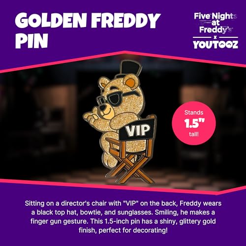 Image of Youtooz Five Nights At Freddy's Pin, Official Licensed FNAF Pins, Collectors FNAF Pin Collection Includes Pin By Youtooz Five Nights At Freddy's Collection