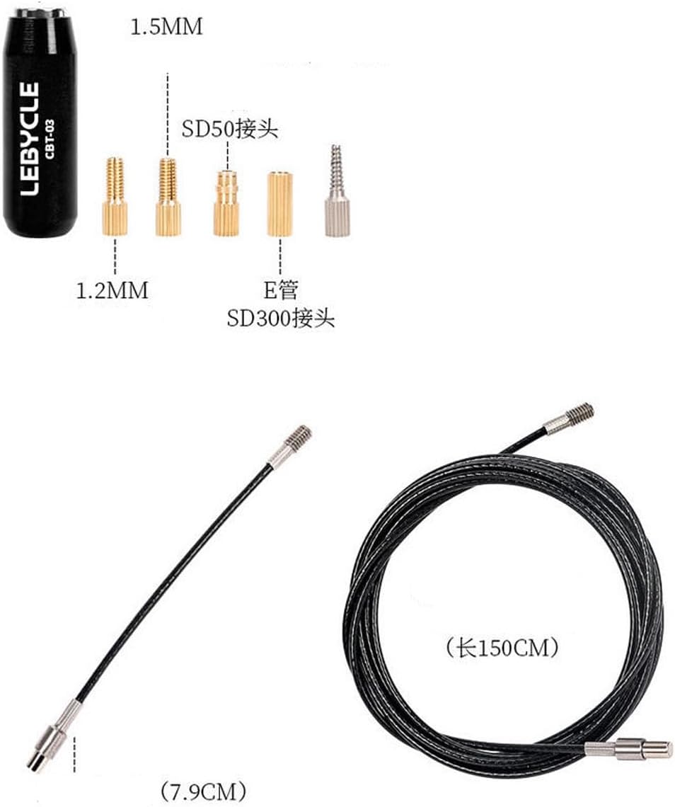 Bicycle Internal Routing Tool | Magnetic Handle + Flexible Guide Wires | Compatible with Brake/Shift Cables, Oil Lines & D12 Cables | for Carbon/Aluminum Frames