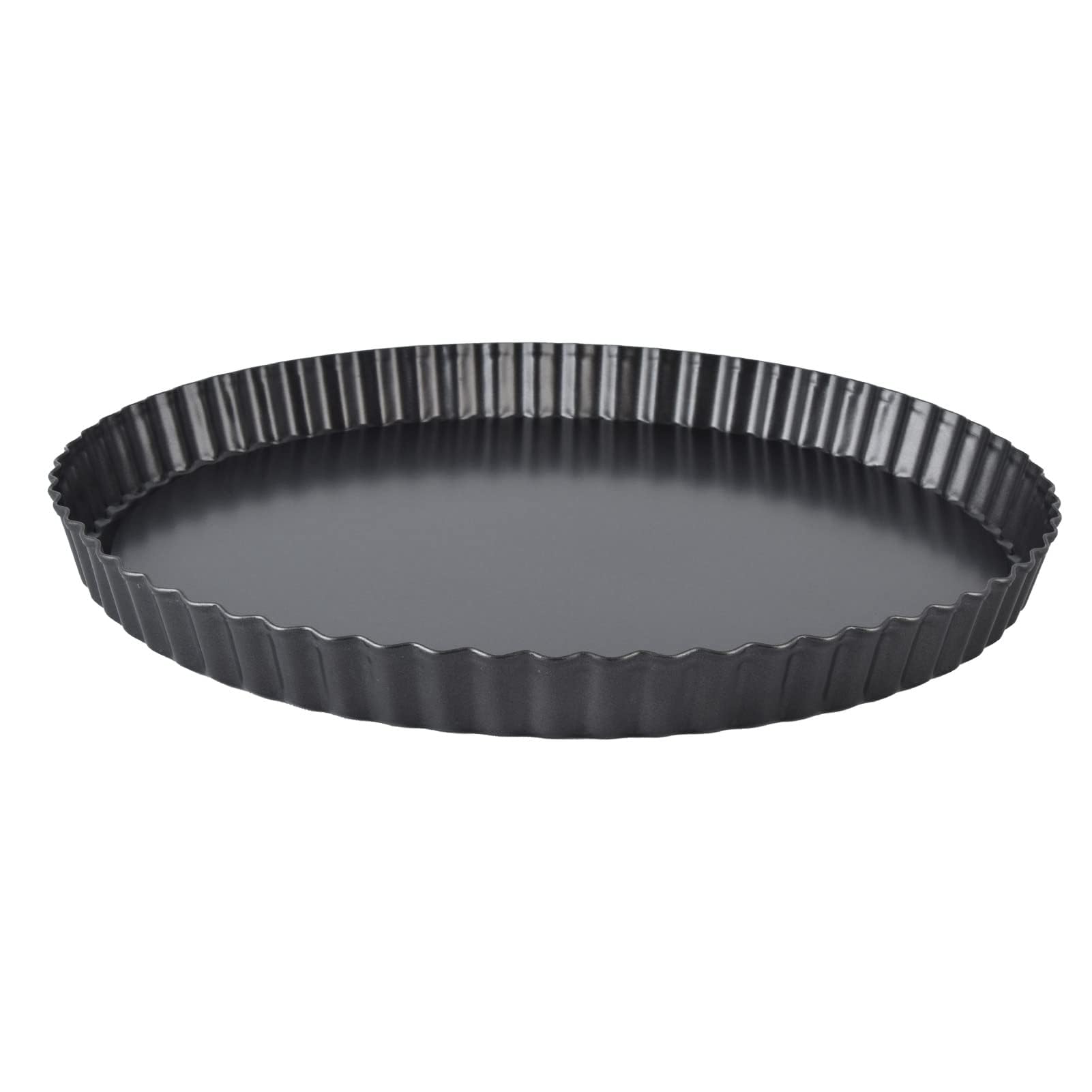 Moule à tarte rond, fond amovible anti-adhésif pour tarte, moule à tarte cannelé pour la pâtisserie, moule à quiche (30,5 cm)