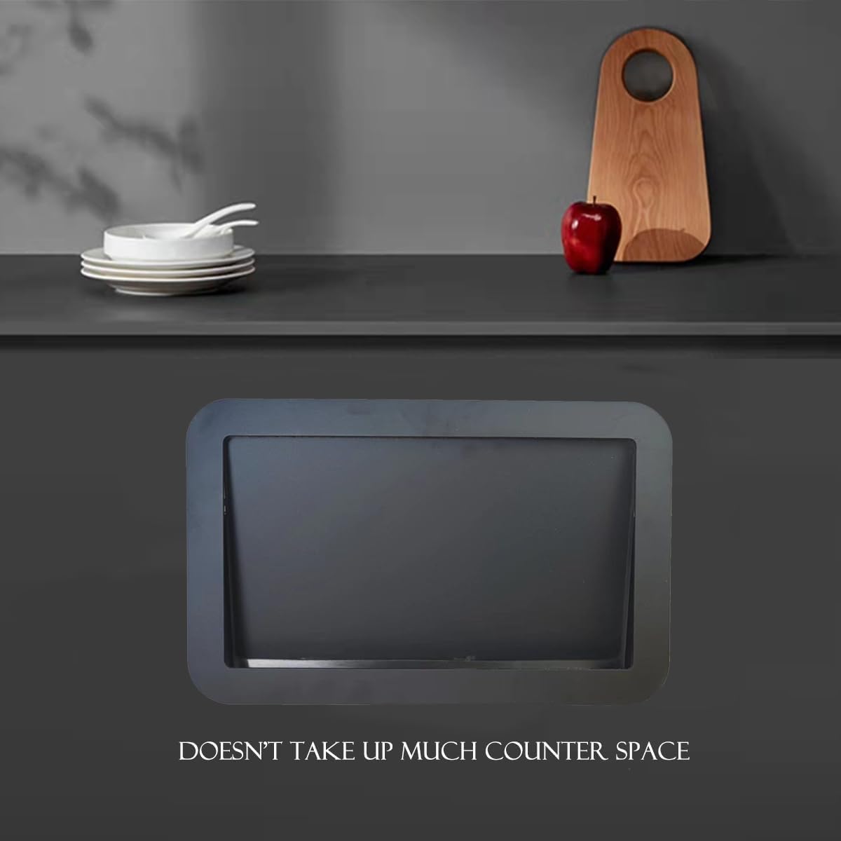 Tapa cuadrada para cubo de basura, cubierta de cubo de basura con apertura lateral incorporada, gabinetes de cocina, cubo de basura de 180 grados con tapa abatible para cocina, puerta de gab