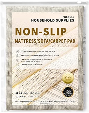Foboull Keep Armchair Cushions from Sliding, Keep Bed and Topper Pad from Sliding for Sofa, Armchair, Chair Cushion, Mattresses, Easy Trim, Slip Resistant, Grips Helps Stop Slipping - Armchair