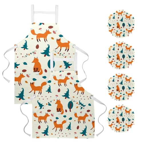 Tablier de serveuse pour restaurant et nettoyage de la maison avec broches