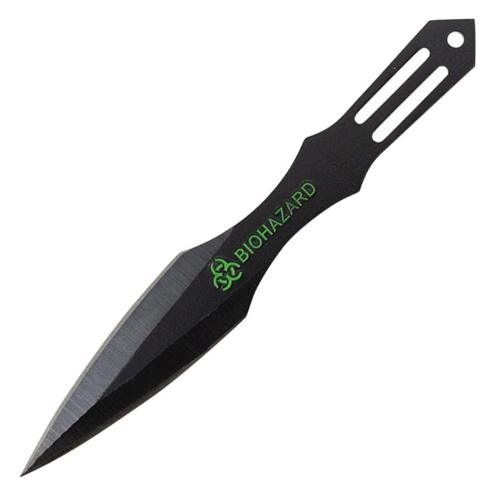 Biohazard 2 Piece Throwing Knife Black Color