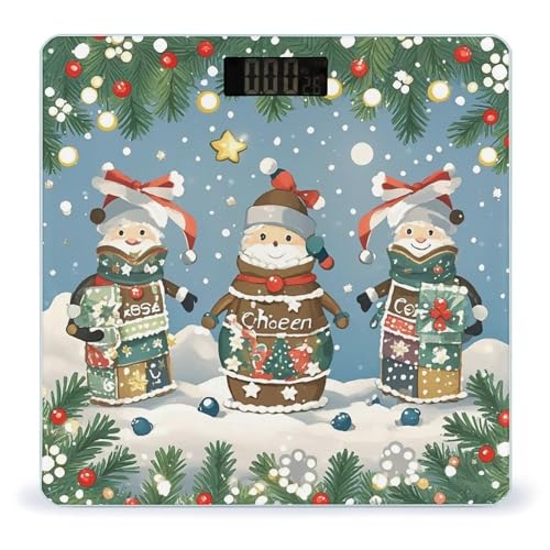 Báscula Digital de Baño Christmas Cheer con Vidrio Templado miniatura 1
