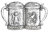 passend bis Gürelbreite 40mm Biermotiv Bierkrug Gürtelschnalle : Gürtelschliesse Bier -- Buckle Bierkrug / Maß Farbe: silber