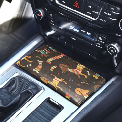 Organizador para auto de cuero miniatura 5