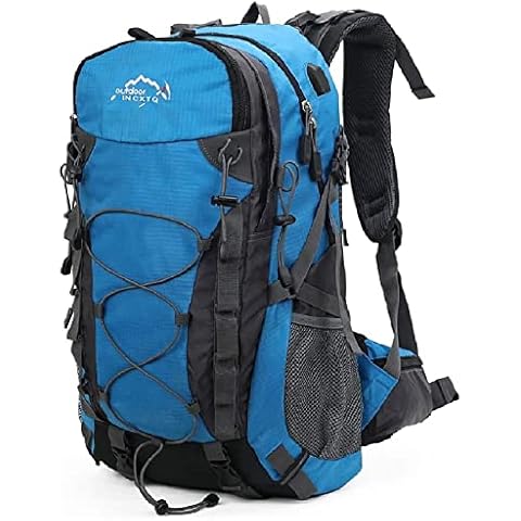 Wanderrucksack mit Wasserdicht Regenschutz,Erwachsene Trekkingrucksack 45L Reiserucksack Wanderrucksack Herren Damen Outdoor Sportrucksack Cover