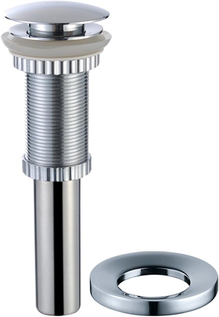 Kraus Irruption Red Glass Vessel Bathroom Sink with PU-MR Chrome