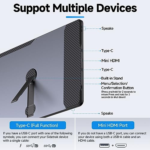 Maxfree Extensor de monitor de laptop de tela tripla F2 com suporte de rotação de 360° – Compatibili