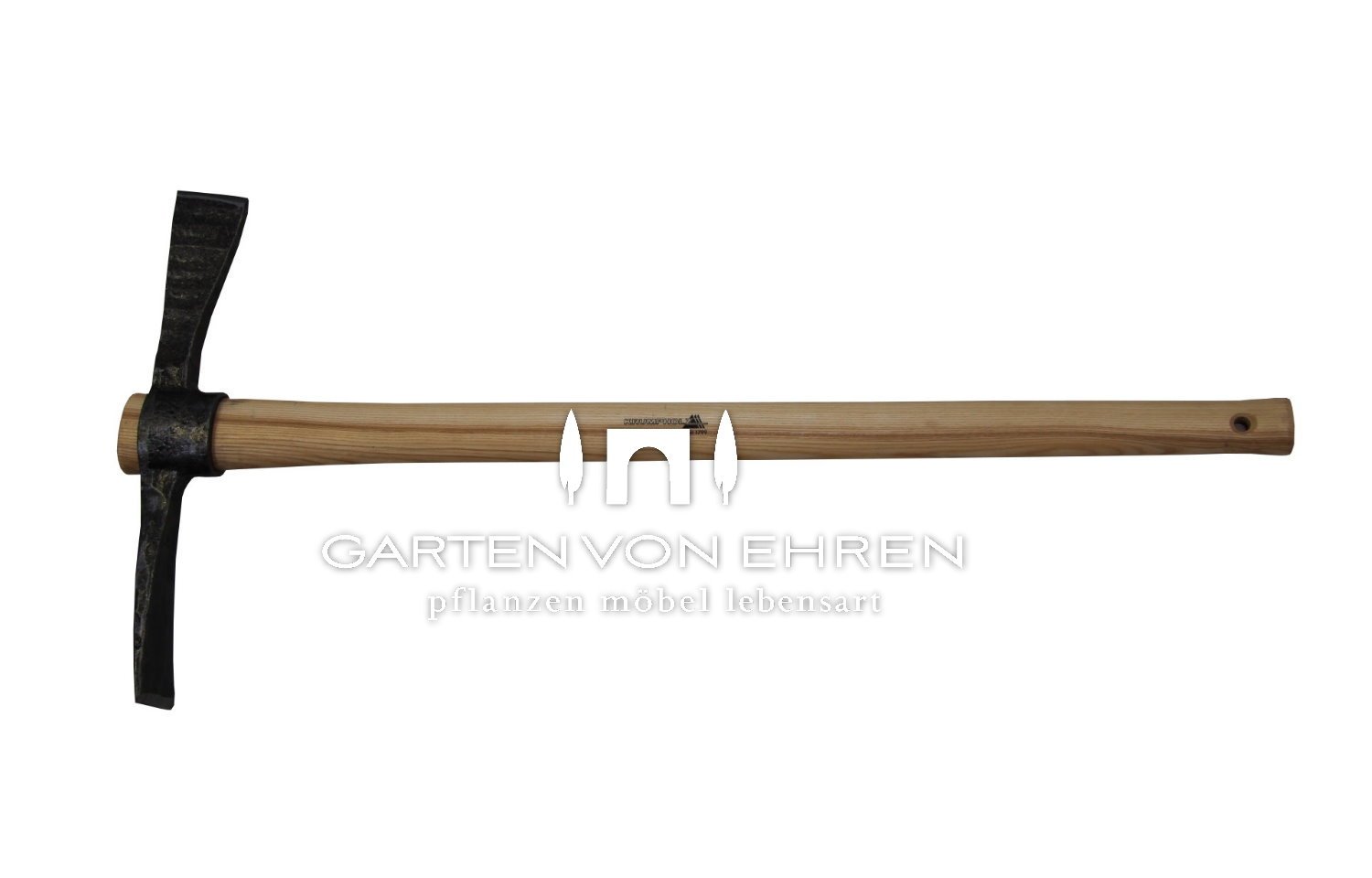 Unbekannt Azada para jardín – Herramienta de jardinería – para picar en arriates – Azada para raíces, 2,5 kg – con mango de fresno barnizado