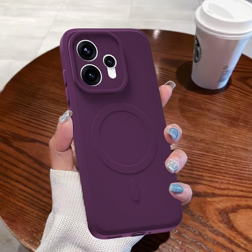 Image of Pikkme Back Cover for Oppo Reno 15 5G Soft Matte Silicone Mag-Safe Design (Mag-Safe Not Support) Camera Protection | Slim Fit Bumper Cover (Purple)