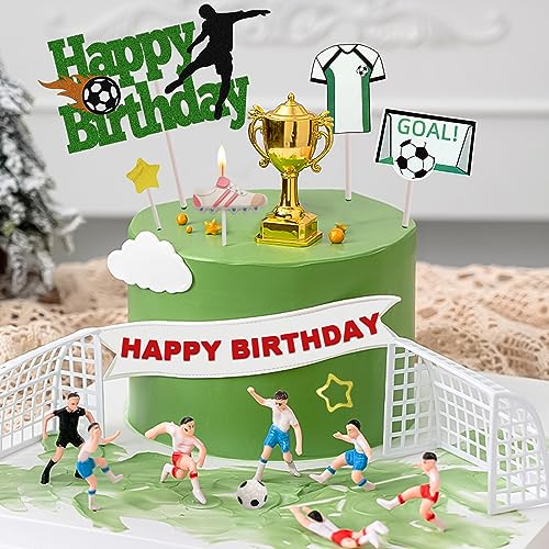 Vitalili KP-DGCP-ZQ 38 Pcs Soccer Cake Topper cover