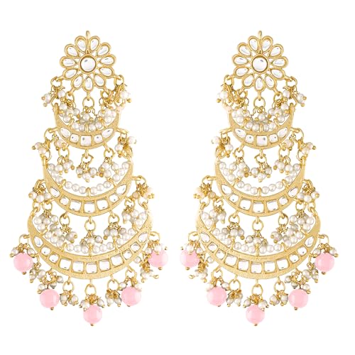 Image of Peora Traditional Indian Earrings Set Jewellery Gift for Women Girls