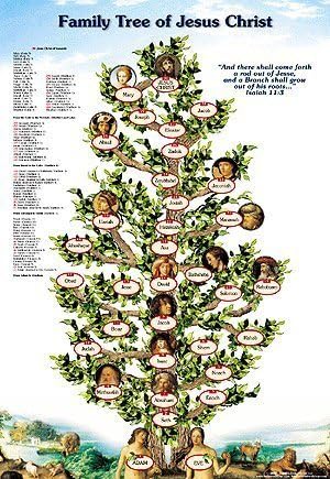 Jesus Family Tree Poster - From Adam to Jesus