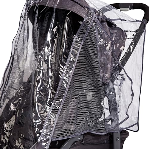 Image of J.L. Childress Stroller Rain Cover - Universal Stroller Poncho - Stroller Accessory - Ventilated Baby Weather Shield and Protection Rain Cover
