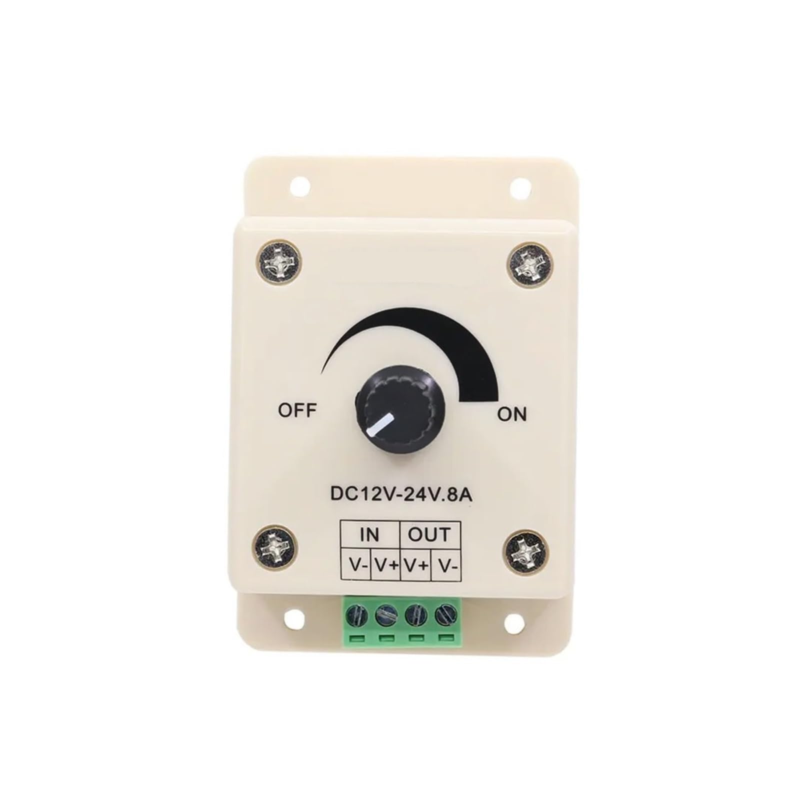 Dimmer a manopola monocromatica 8A 12V LED Dimmer da parete rotante a LED nel dimmer del controller LED