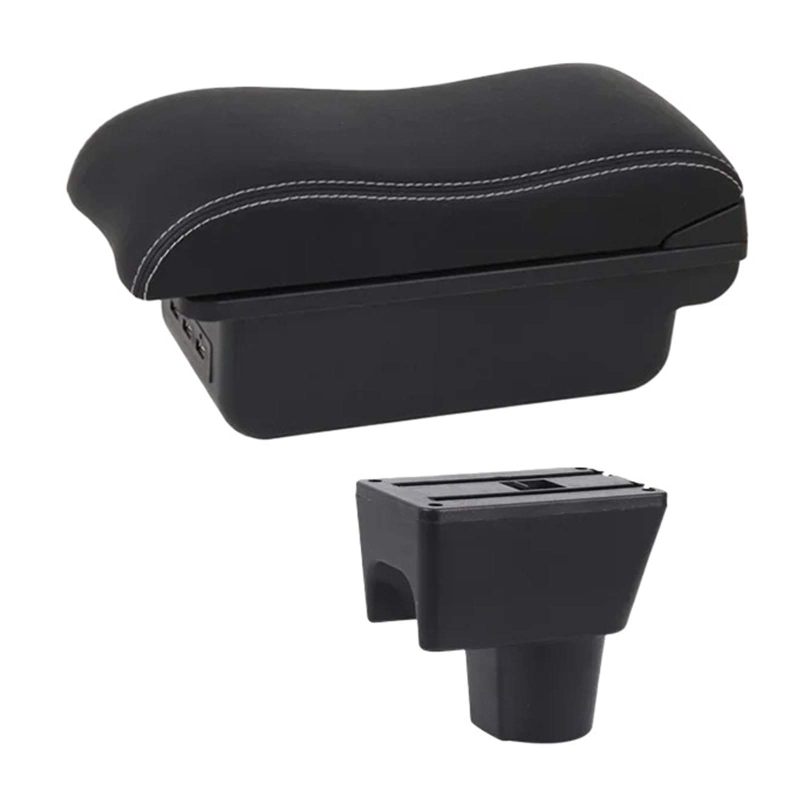 Umdjju C2 White Line For Duster 2010-2019 Armrest Box Central Store Content Captur Car Centre Console Armrest Box(C2 White Line)