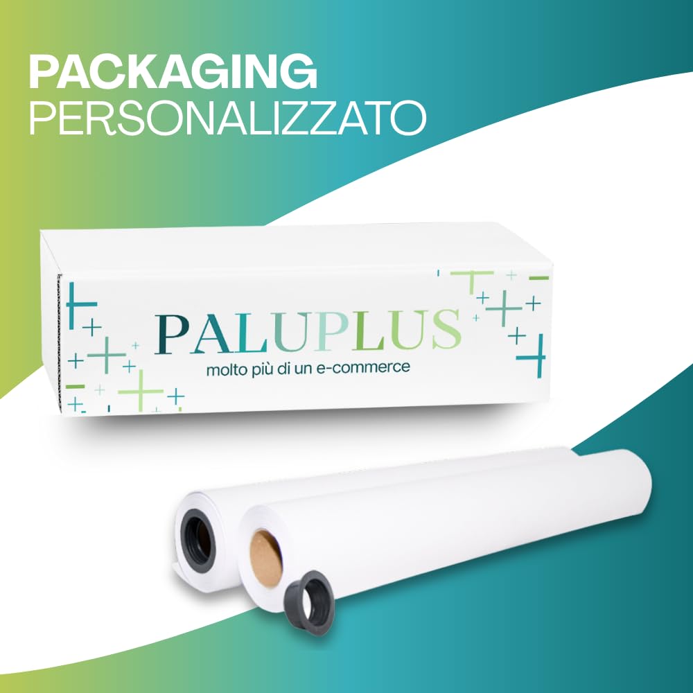 Palucart carta plotter 91 cm x 50 m 90 gr mq cartone da 4 rotoli plotter