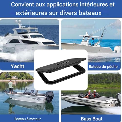 Écoutille de bateau de sécurité résistant aux intempéries et chocs sur pont