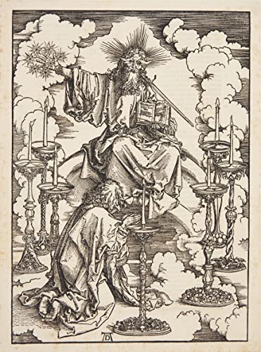 Impression prints toile la vision des sept chandeliers Dürer art premium