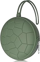 Smlpuame, Boîte à Tétine en Silicone Bébé pour 2 Sucettes. Duo avec Capacité pour 2 Sucettes. Pochette pour Sucettes, avec Anse Flexible, Vert