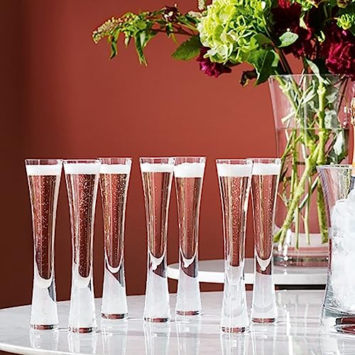 kekafu 1 pç Copos de champanhe com glíter, taças transparentes, copo soprado na boca, bar, presente