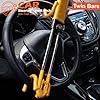 Steering Wheel Lock Twin Bar, Anti-Theft Heavy Duty Car Van Wheel Locks High Visibility Crook Lock for Car Security Device SUV Wheel Locks + 2 Keys (Steering Wheel Lock) #5