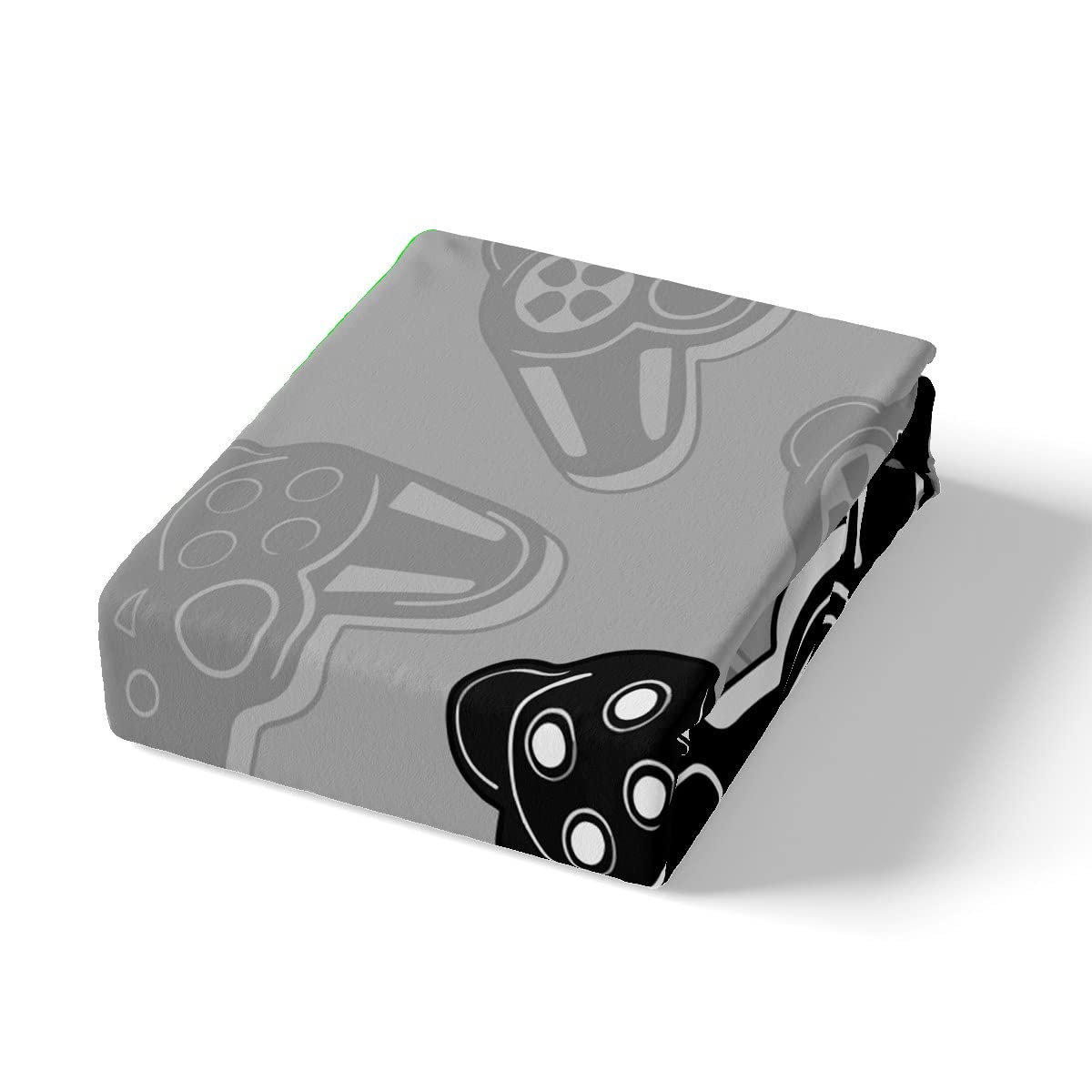 Loussiesd Set Biancheria Da Letto Gaming 135x200 - Copripiumino Con Controller, Federa, Microfibra Traspirante