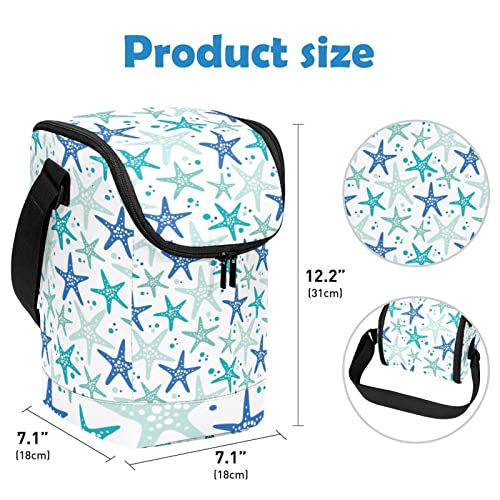 Bolsa de almuerzo con estrellas de mar para picnic y excursiones 4