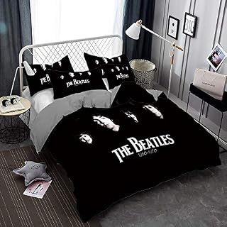 Ste-X Housse De Couette avec Taie d’oreiller en Microfibre, Ensembles De Literie The Beatles Ensemble De Literie Fille… - Les Beatles, Paul McCartney, John Lennon, RIngo Starr, George Harrison