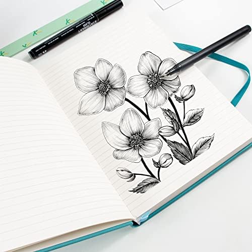 STATIONERY ISLAND Lined Journals A5 Teal Notebook Hardcover Notepad with 180 Pages Thick Premium 120gsm Paper for Planning, Study, Travel, Drawing, Sketching and Projects