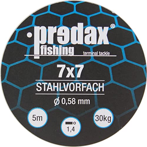 Predax Stahlvorfach 7x7 braun 5m 30kg + 50 Klemmhülsen 1,8mm - Set, Angelset zum Bauen von Stingern & Stahlvorfächern – Bild 4
