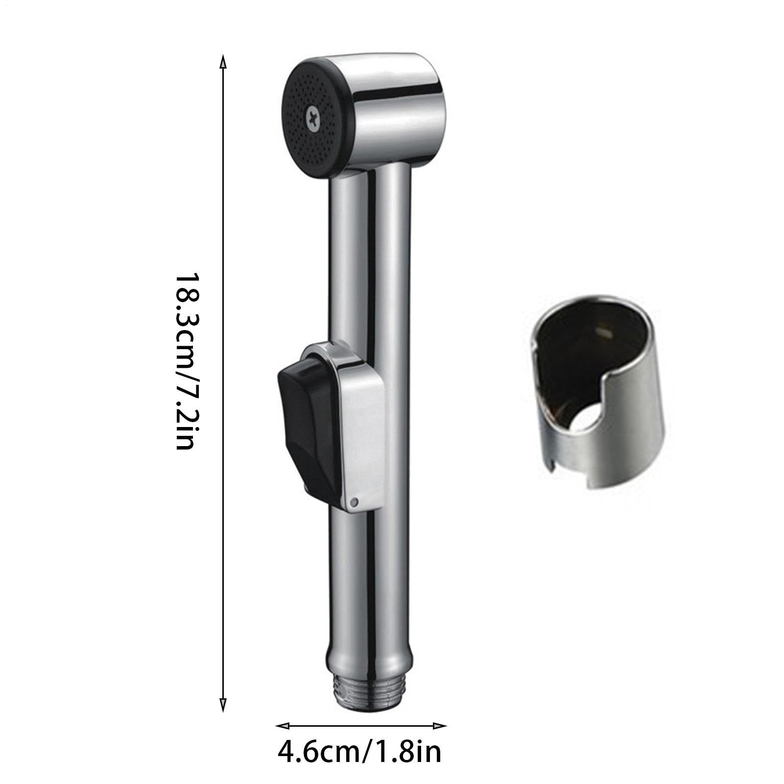 Adjustable Water Pressure - Bidet Sprayer for Toilet Ergonomic Bathroom Cleaning Spray for Feminine Hygiene Handheld Stainless Hose — view 4